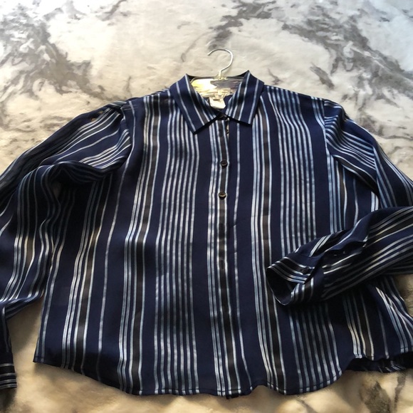 Jones New York 8P Silk blouse - Picture 2 of 5